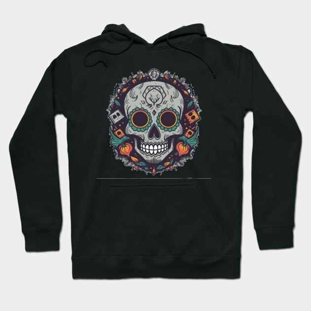 day of dead,  Dia De Los Muertos Hoodie by Pixy Official